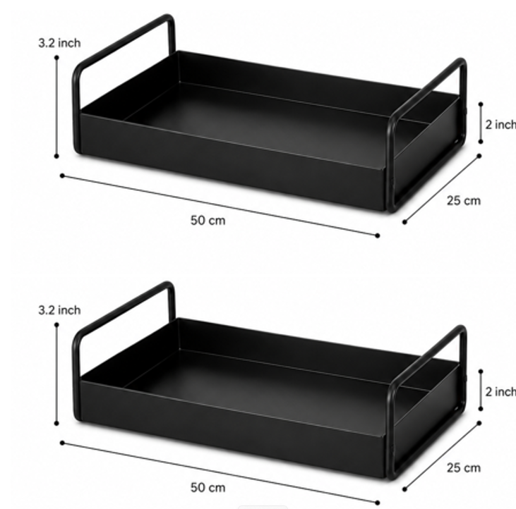 Metal Serving Tray (Set of two)